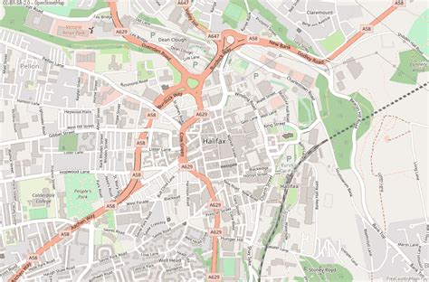 halifax town centre|street map of halifax uk.